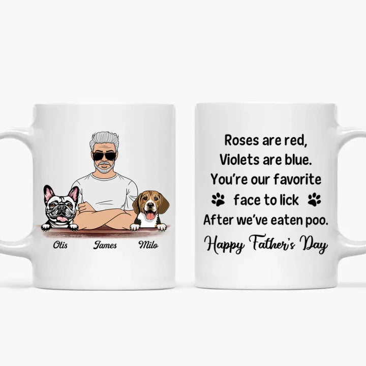 Personalized White Mug - Birthday, Father Day Gift Dog Lover - Dog Dad ARND005