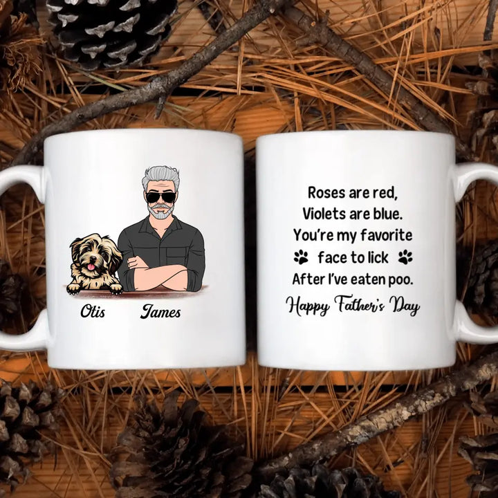 Personalized White Mug - Birthday, Father Day Gift Dog Lover - Dog Dad ARND005