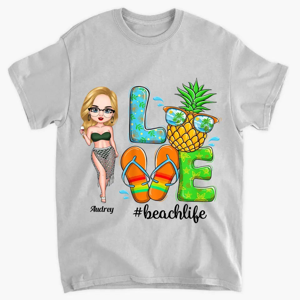 Personalized T-shirt - Birthday Gift For Beach Lover - Love Beach Life ARND018