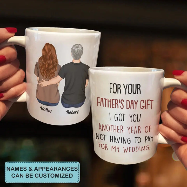 Personalized White Mug - Father's Day Gift For Dad, Grandpa - For Your Father's Day Gift ARND018