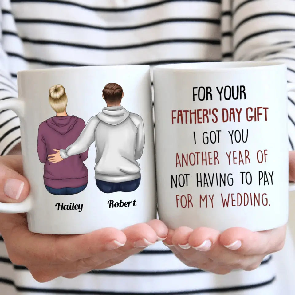 Personalized White Mug - Father's Day Gift For Dad, Grandpa - For Your Father's Day Gift ARND018
