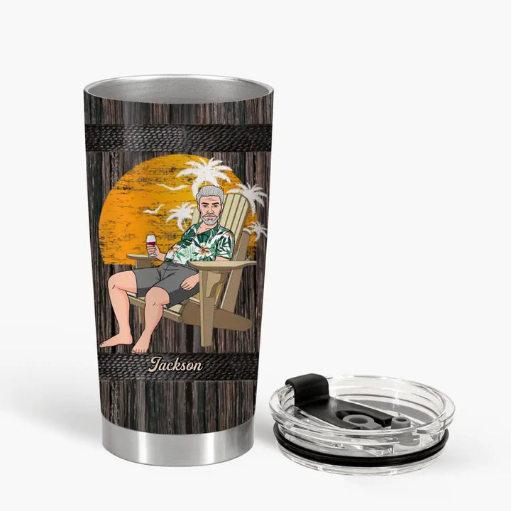 Personalized Tumbler - Retirement, Birthday, Father's Day Gift For Dad, Grandpa - The Legend Has Retired ARND005