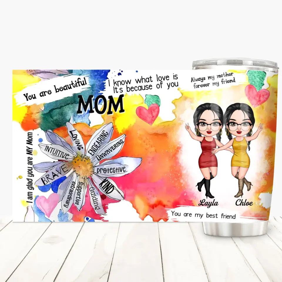 Personalized Tumbler - Mother's Day Gift For Mom - You Are Beautiful