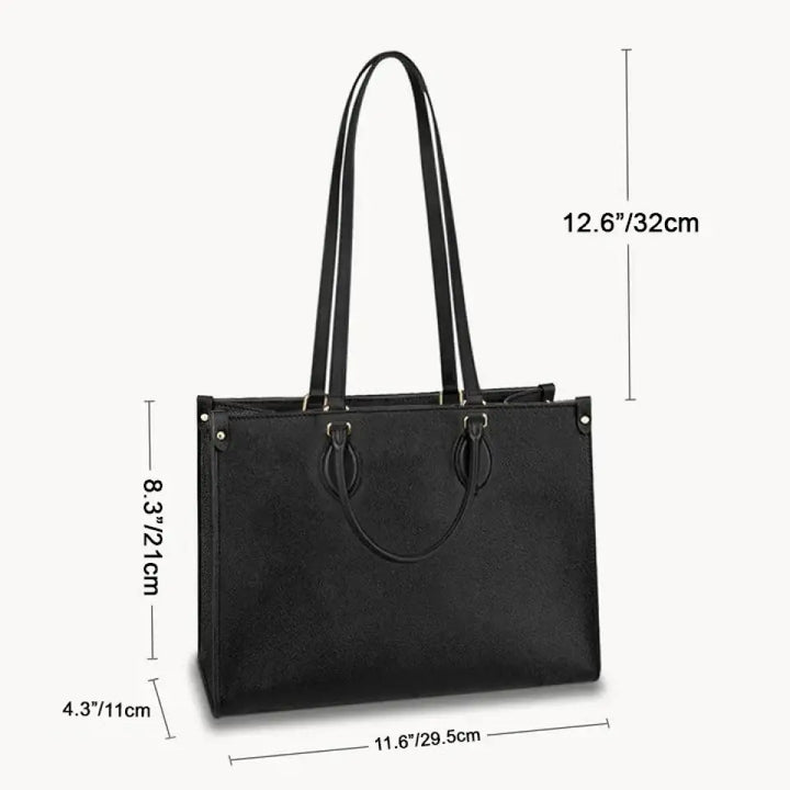 Personalized Leather Bag - Mother's Day, Birthday Gift For Mom, Grandma - Mom Nutrition Facts ARND018