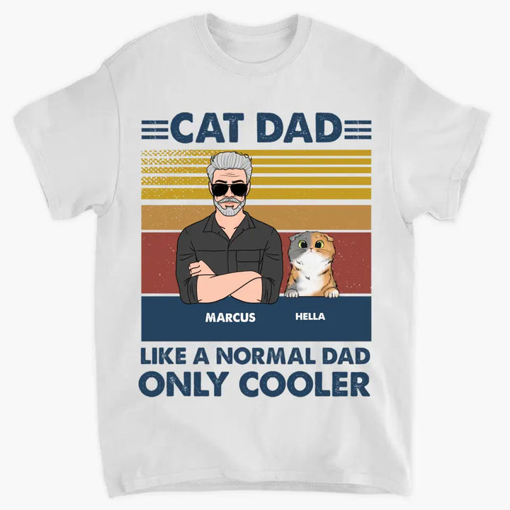 Personalized T-shirt - Father's Day, Birthday Gift For Dad, Grandpa - Cat Dad ARND005