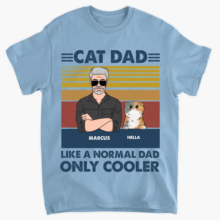 Personalized T-shirt - Father's Day, Birthday Gift For Dad, Grandpa - Cat Dad ARND005