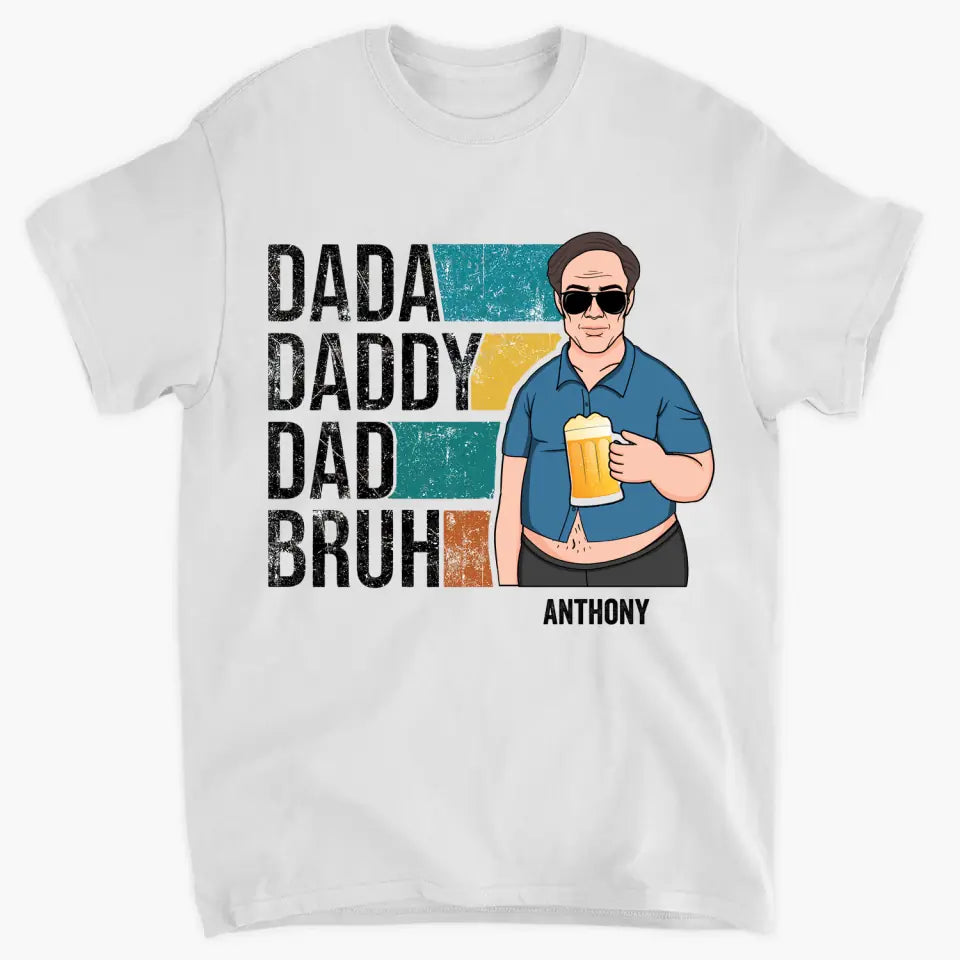 Dada Shirt with Custom Name, Personalized Dad Shirt for Fathers Day, Personalized Dad Gift, Custom Dad Shirt, Dad Birthday,Customizable Dad