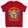 Personalize T-shirt - Gift For Couple - Husband &amp; Wife Travel Partners For Life ARND0014