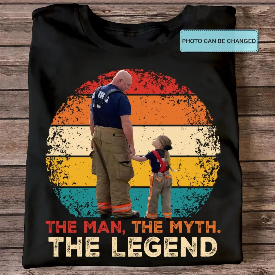 Personalized T-shirt - Father's Day, Birthday Gift For Dad, Grandpa - The Man The Myth The Legend ARND0014