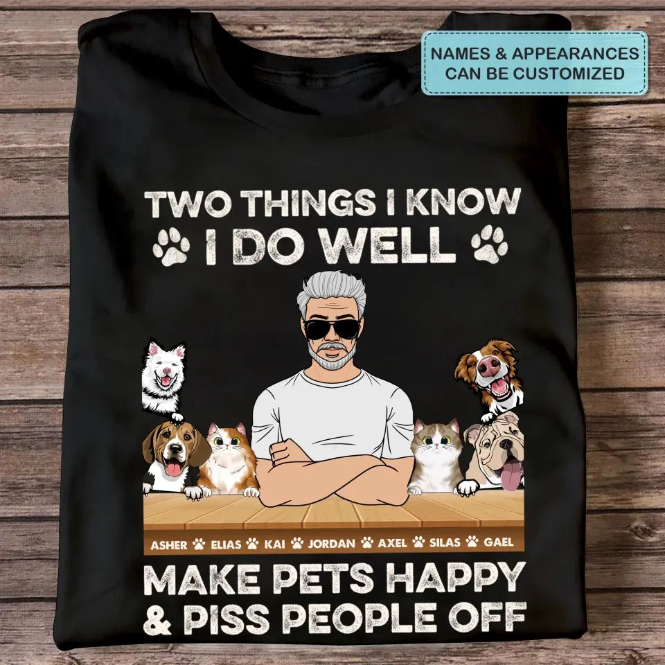 Personalized T-shirt - Father's Day, Birthday Gift For Dad, Grandpa - Two Things I Know I Do Well ARND005