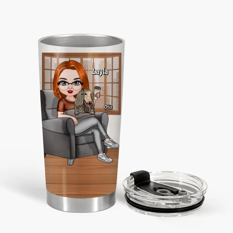 Personalized Tumbler - Mother's Day Gift For Dog Lover - Best Dog Mom Ever