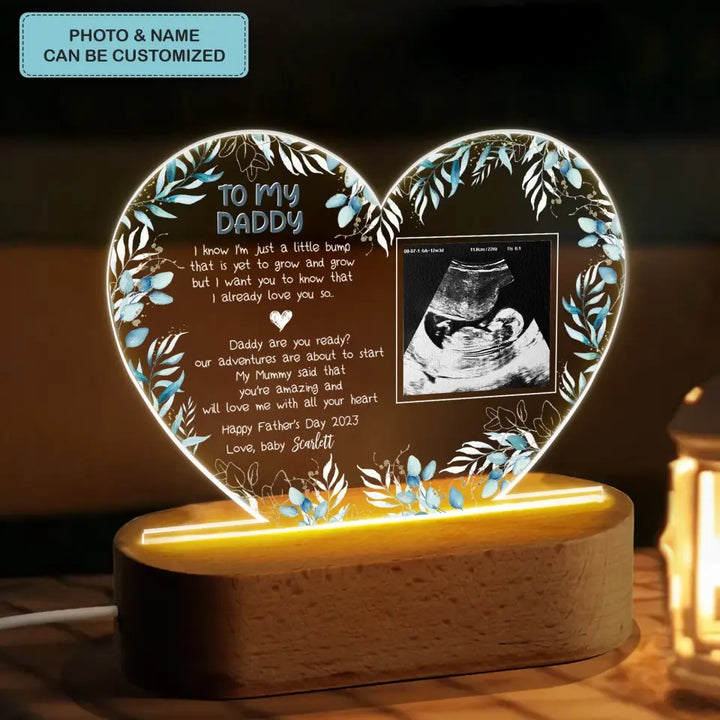 Personalized Acrylic LED Night Light - Father's Day Gift For Dad, Grandpa - To My Daddy ARND0014