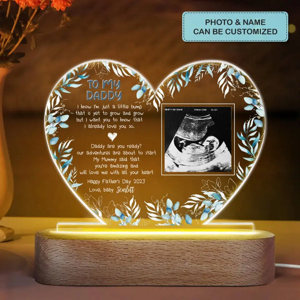 DadPersonalized Dad 3 Image With Message Acrylic Panel Night Light - Vista  Stars - Personalized gifts for the loved ones