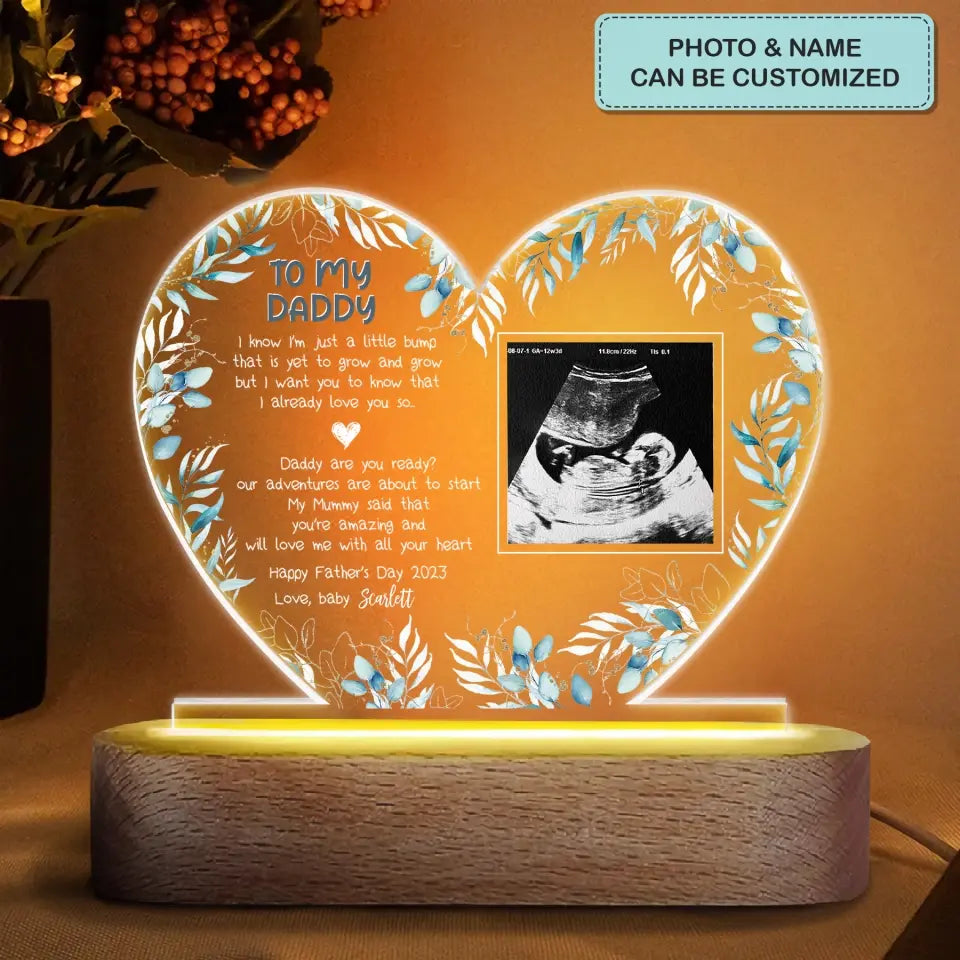 Personalized Acrylic LED Night Light - Father's Day Gift For Dad, Grandpa - To My Daddy ARND0014