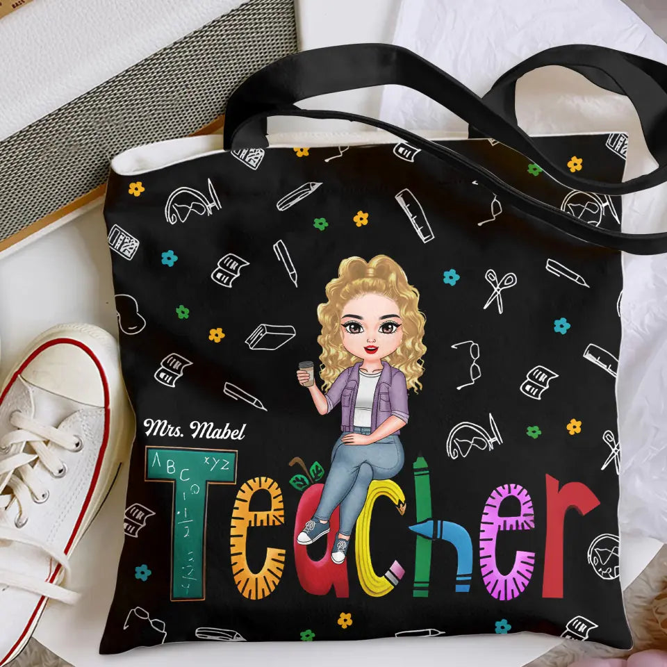 Personalized Tote Bag - Teacher's Day, Birthday Gift For Teacher - A Teacher ARND005