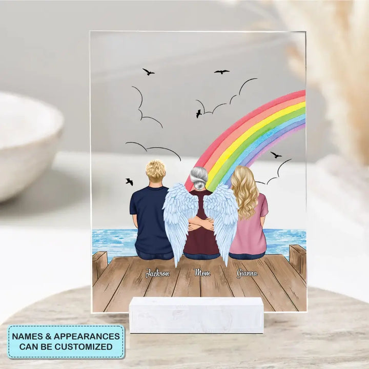 Personalized Acrylic Plaque - Memorial Gift For Mom, Dad, Grandma, Grandpa - I Am Always With You ARND005