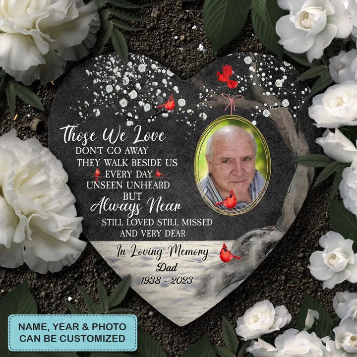 Personalized Garden Stone - Memorial Gift For Mom, Dad, Grandma, Grandpa, Brother, Sister - A Limb Has Fallen ARND0014