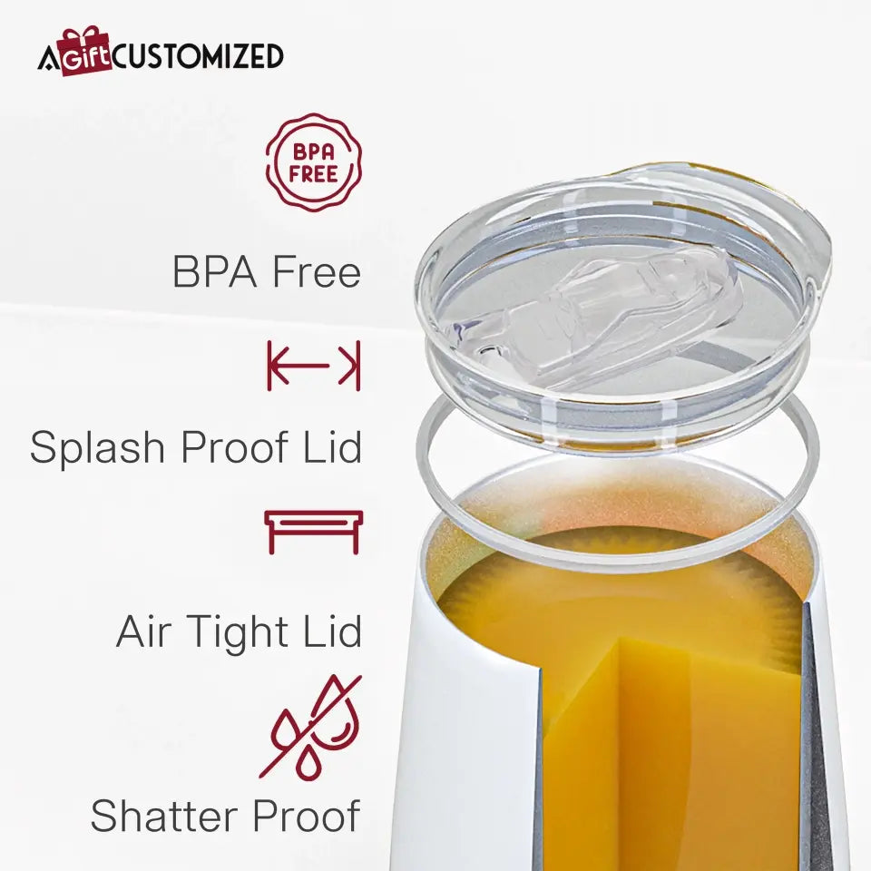 Personalized Wine Tumbler - Colleague's Day, Birthday Gift For Colleague - Chance Made Us Colleagues ARND036