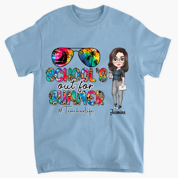Personalized T-shirt - Teacher's Day, Gift For Teacher - School's Out For Summer ARND0014