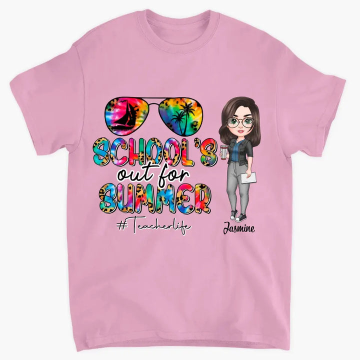 Personalized T-shirt - Teacher's Day, Gift For Teacher - School's Out For Summer ARND0014