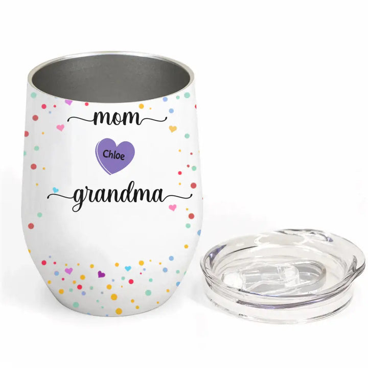 Personalized Wine Tumbler - Mother's Day Gift For Grandma