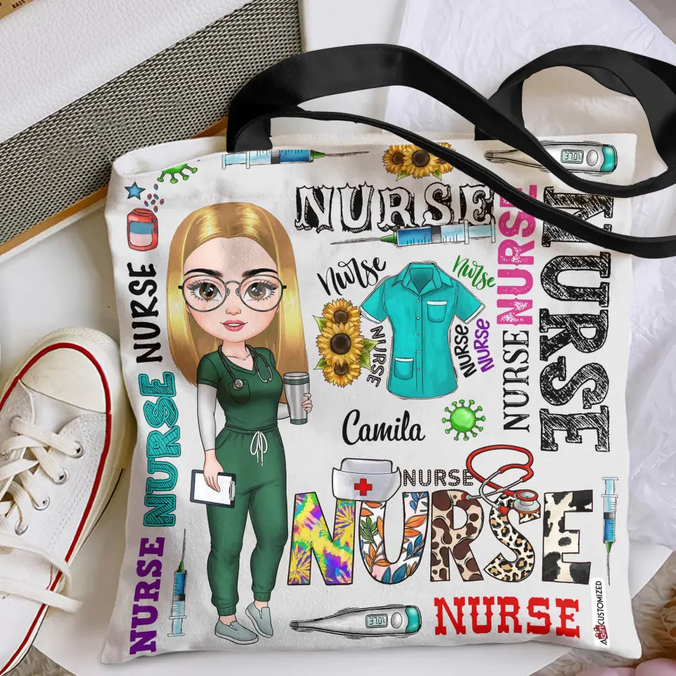 Personalized Tote Bag - Nurse's Day, Birthday Gift For Nurse - Being A Nurse ARND0014