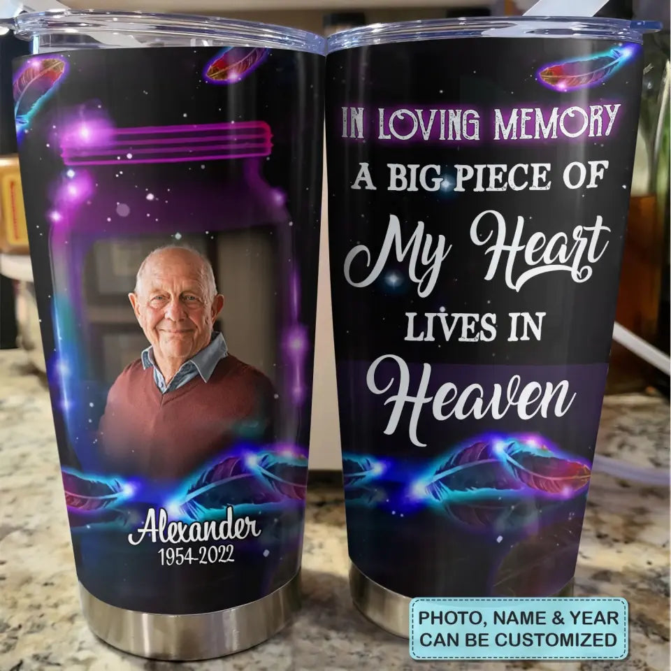 Personalized Tumbler - Memorial, Father's Day, Birthday Gift For Dad, Grandpa - In Loving Memory ARND018