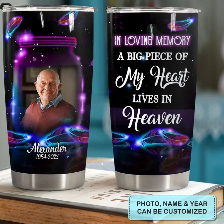 Personalized Tumbler - Memorial, Father's Day, Birthday Gift For Dad, Grandpa - In Loving Memory ARND018