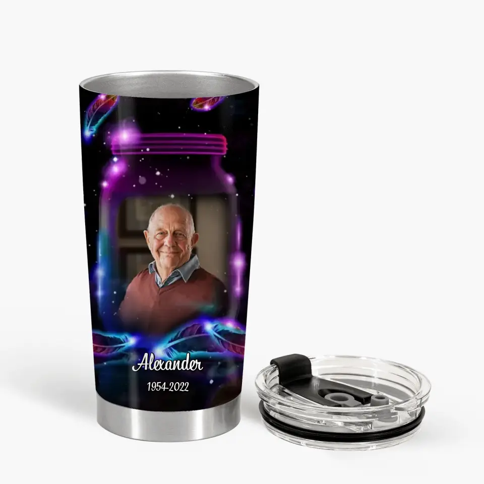 Personalized Tumbler - Memorial, Father's Day, Birthday Gift For Dad, Grandpa - In Loving Memory ARND018