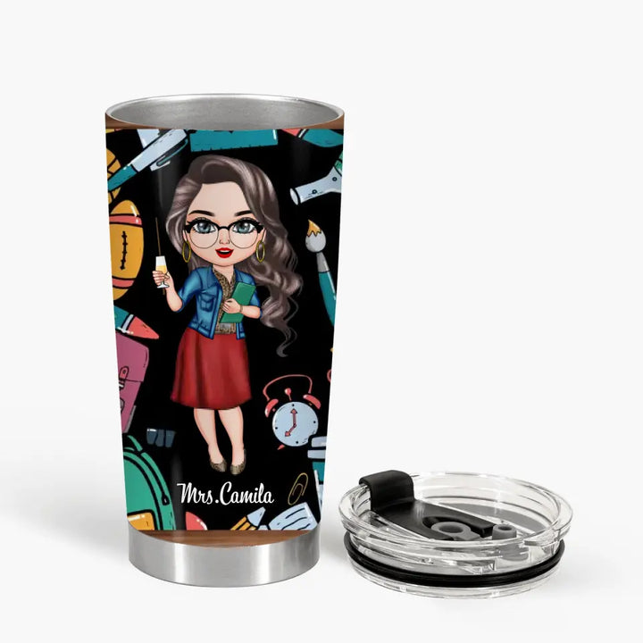 Personalized Tumbler - Teacher's Day, Birthday Gift For Teacher - The Influence Of A Good Teacher Can Never Be Erased ARND0014
