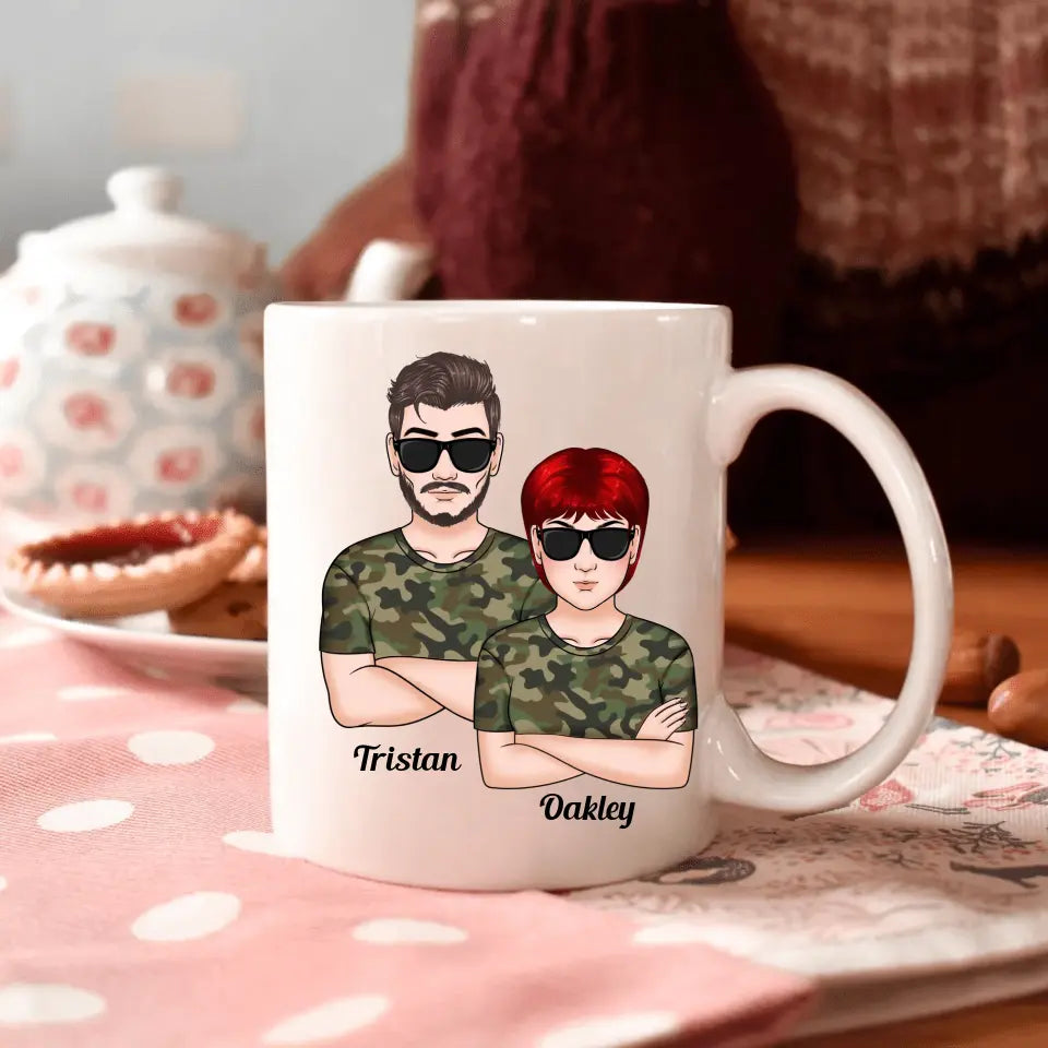 Personalized White Mug - Father's Day Gift For Dad, Grandpa - Best Dad Ever ARND005