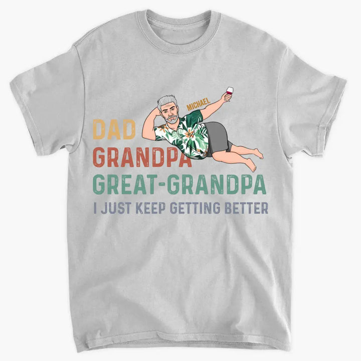 Personalized T-shirt - Father's Day, Birthday Gift For Dad, Grandpa - Dad Grandpa Great Grandpa ARND018
