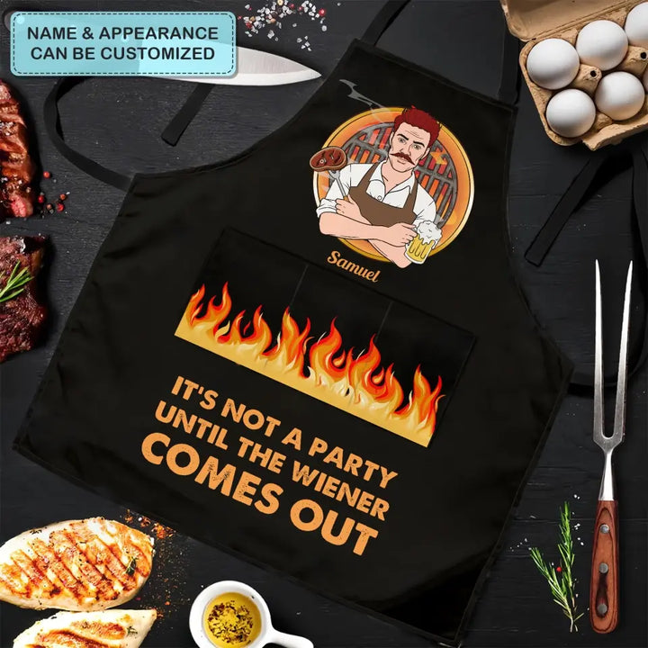 Personalized Apron - Father's Day Gift For Dad, Grandpa - Not A Party ARND018