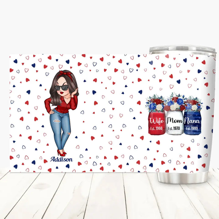 Personalized Tumbler - Mother's Day Gift For Grandma - Wife Mom Nana
