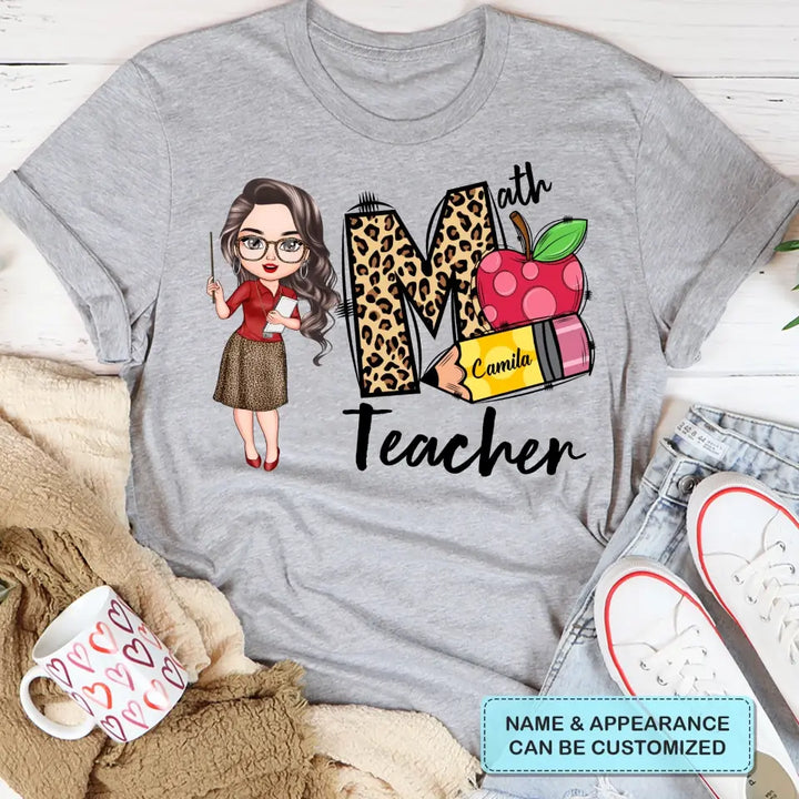 Personalized T-shirt - Birthday, Teacher's Day Gift For Teacher - Math Teacher ARND005