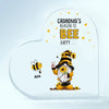 Personalized Heart-shaped Acrylic Plaque - Gift For Grandma - Grandma&#39;s Reasons To Bee Happy ARND036