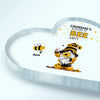 Personalized Heart-shaped Acrylic Plaque - Gift For Grandma - Grandma&#39;s Reasons To Bee Happy ARND036
