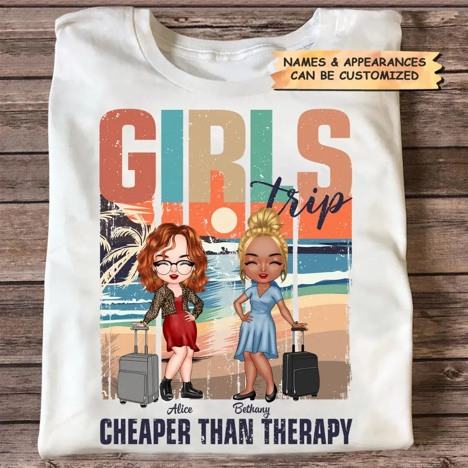 Personalized T-shirt - Birthday Gift For Friends - Cheaper Than Therapy ARND0014