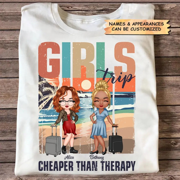 Personalized T-shirt - Birthday Gift For Friends - Cheaper Than Therapy ARND0014