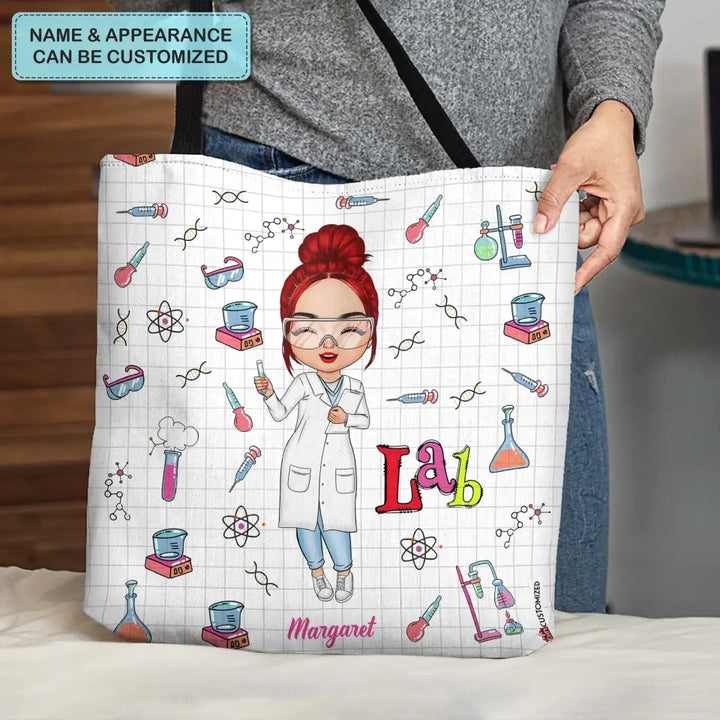 Personalized Tote Bag - Birthday Gift For Lab Tech - Love Being A Lab Tech ARND005