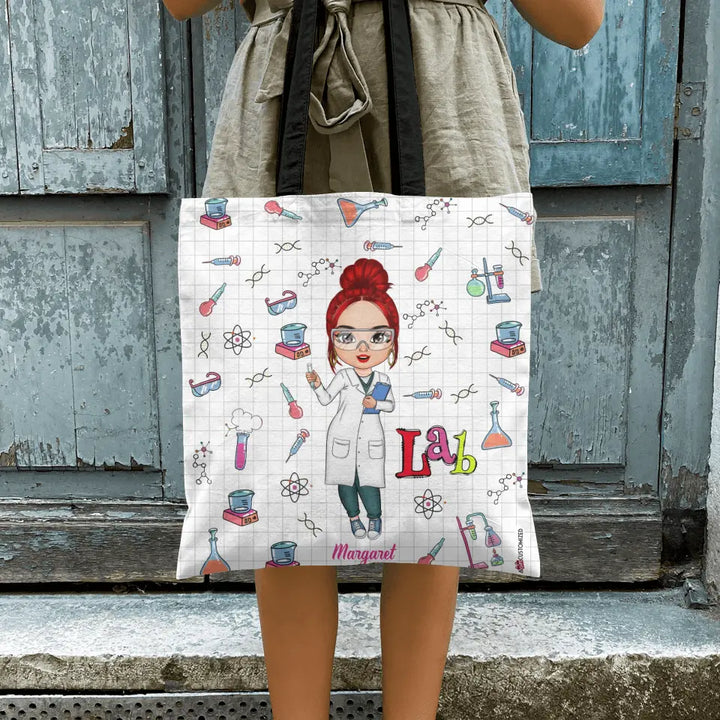 Personalized Tote Bag - Birthday Gift For Lab Tech - Love Being A Lab Tech ARND005