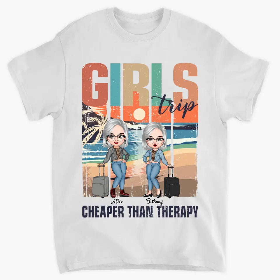 Personalized T-shirt - Birthday Gift For Friends - Cheaper Than Therapy ARND0014