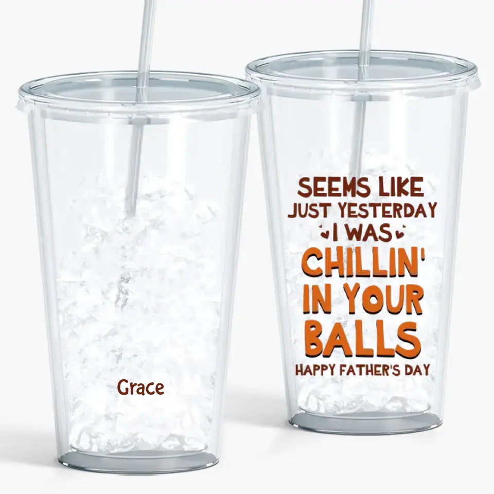 Personalized Acrylic Tumbler - Father's Day, Birthday Gift For Dad - Happy Father's Day ARND036
