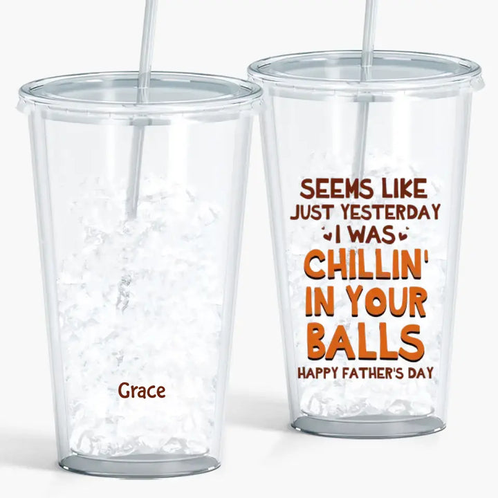 Personalized Acrylic Tumbler - Father's Day, Birthday Gift For Dad - Happy Father's Day ARND036