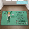 Personalized Doormat - Nurse&#39;s Day, Birthday Gift For Nurse - Night Shift Nurse ARND018