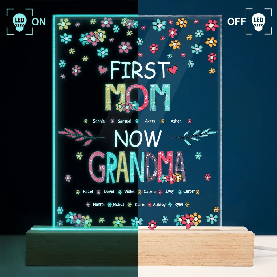 It Reminds You How Much We Love You - Birthday, Loving Gift For Mom,  Mother, Grandma, Grandmother - Personalized Custom 3D Led Light Wooden Base