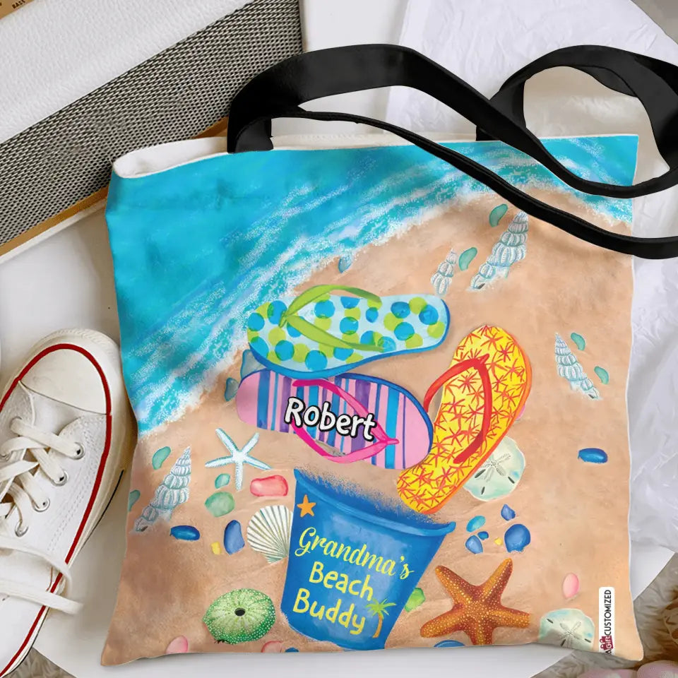 Personalized Tote Bag - Birthday, Mother's Day Gift For Mom, Grandma - Nana Beach Buddies ARND0014