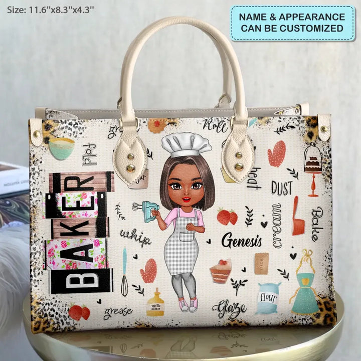 Personalized Leather Bag - Birthday Gift For Baker, Baking Lover - Baker Life ARND018