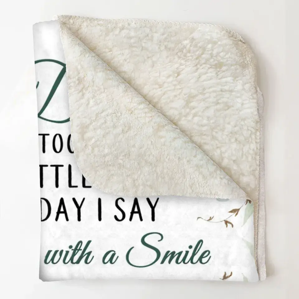 Personalized Blanket - Birthday, Father's Day Gift For Dad - I Love You With A Smile First Fathers Day ARND0014