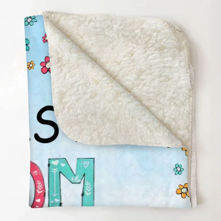 First Mom Now Grandma - Personalized Blanket -Gift For Grandma